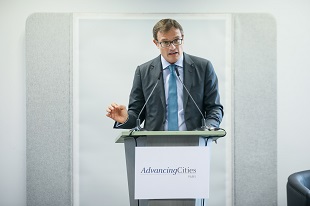 Courboin at AdvancingCities event