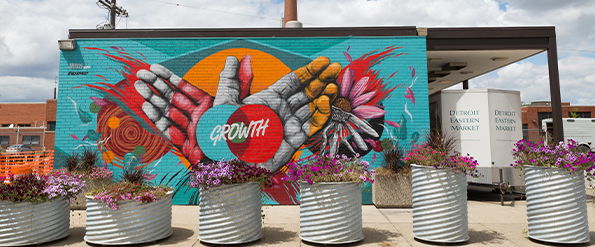 Mural at Detroit's Eastern Market