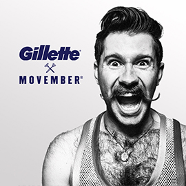 Gillette ist Teil des Movembers