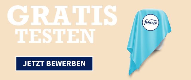 Febreze Produkttest: 50 Tester:innen gesucht