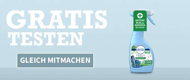 Febreze Produkttest: 100 Tester:innen gesucht