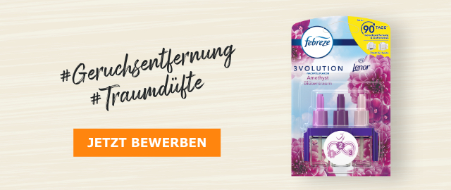 #Geruchsentfernung #Traumdüfte - Jetzt bewerben