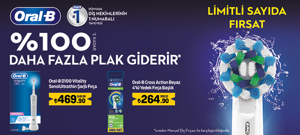 Migros sanal marketlerde 14 Eylül'e kadar Oral-B indirimini kaçırmayın!